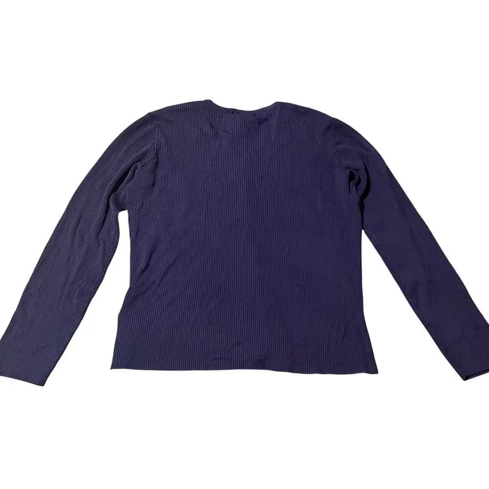 Vintage Worthington Deep Purple Cardigan Size XL NWT
